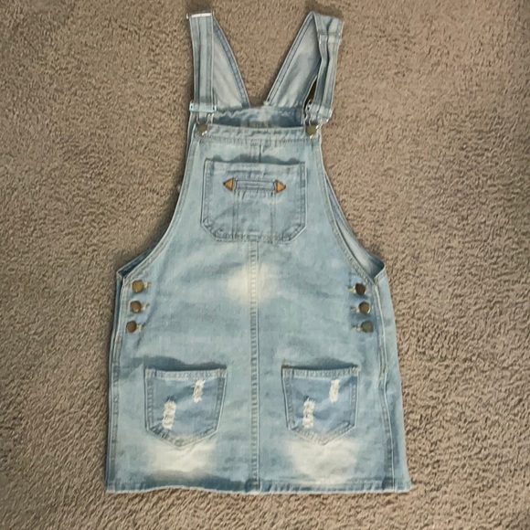 Other - Ladies denim Mini skirt overalls